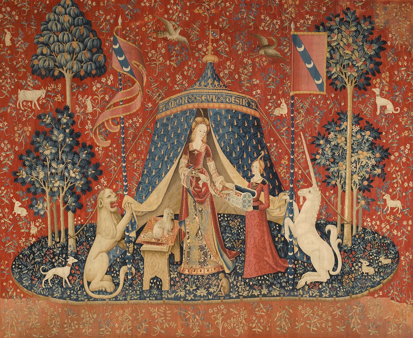 Lady and the unicorn tapestry what art sale