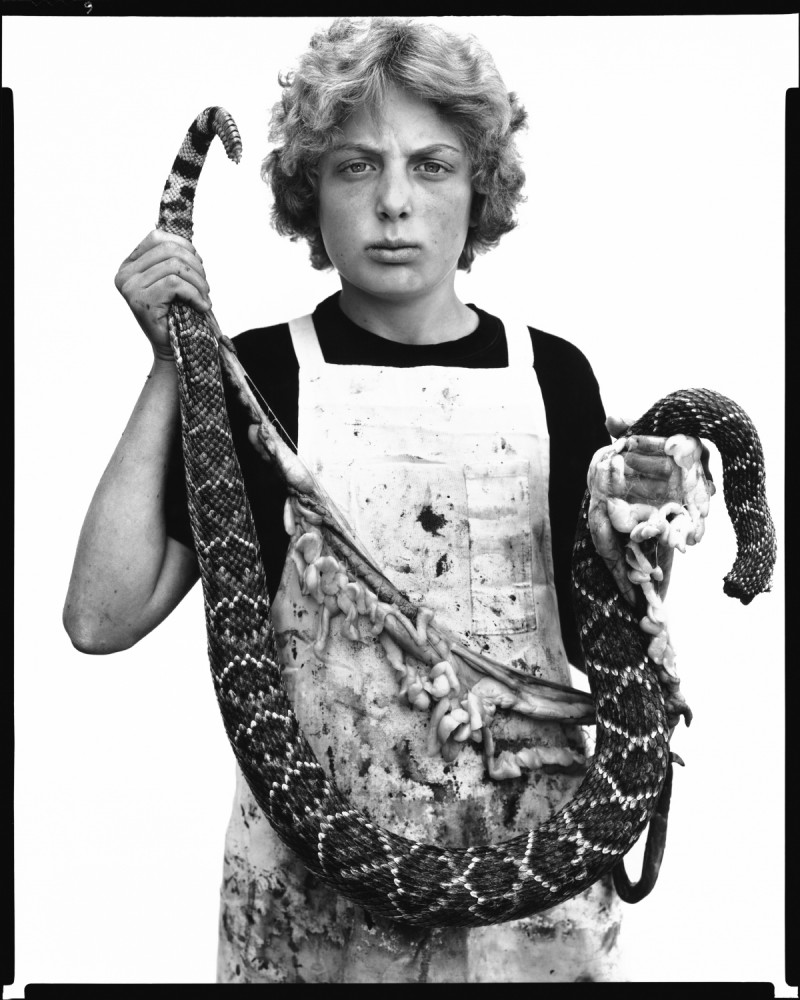 Boyd Fortin, thirteen year old rattlesnake skinner, Sweetwater, Texas, March 10, 1979