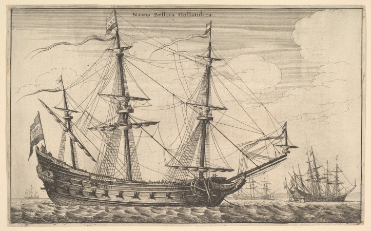 Wenceslaus Hollar (1647) Naues Mercatoriæ Hollandicæ per Indias Occidentales/ zbiory Met Museum