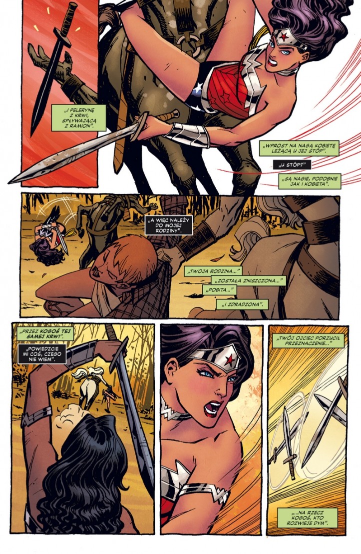 Fragment jednego z komiksów o Wonder Woman