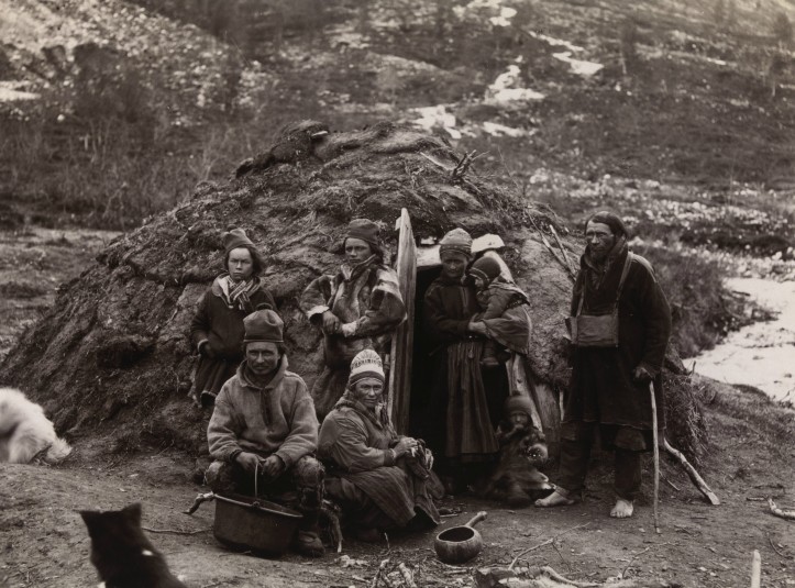 Rodzina Saamów (1880-1890)/ zbiory Biblioteki Narodowej w Tromso (Norwegia)