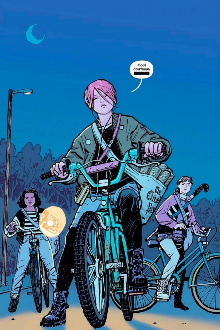 Fragment komiksu "Paper Girls"