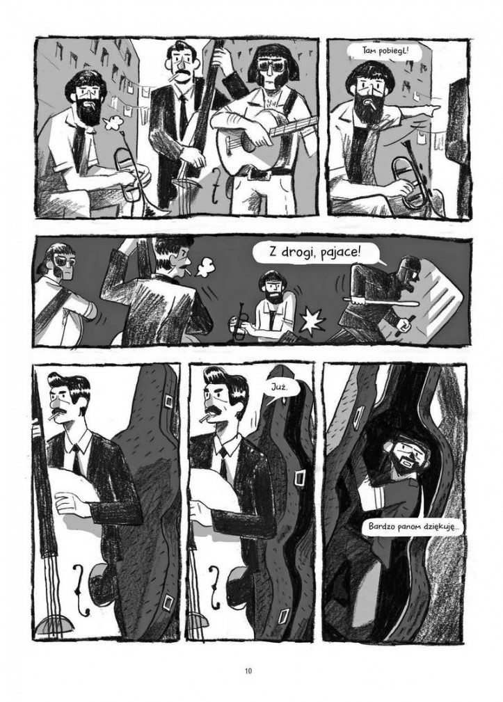 Fragmenty komiksu Bartka Głazy "Tylko spokojnie"