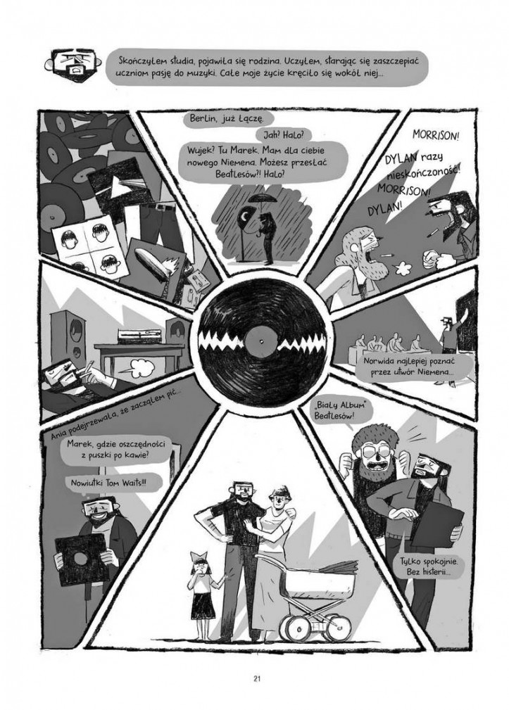 Fragmenty komiksu Bartka Głazy "Tylko spokojnie"