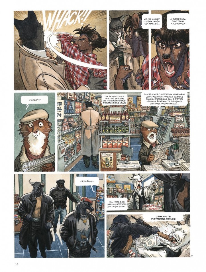 Fragmenty komiksu „Blacksad. Arktyczni” (mat. prasowe)