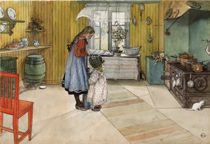 „Kuchnia. Z serii Dom", Carl Larsson, zdjęcie: Bodil Beckman / Nationalmuseum