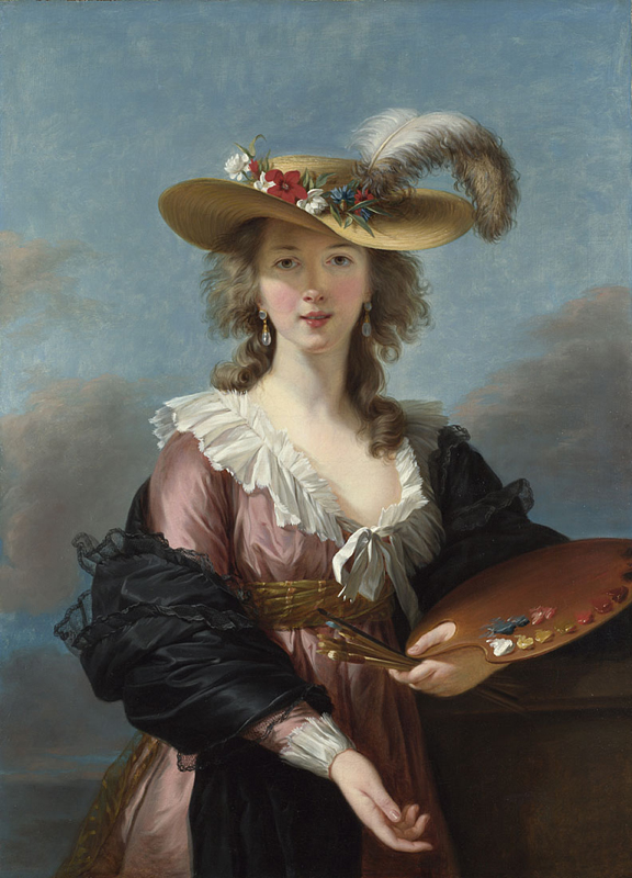 Élisabeth Vigée-Lebrun, "Autoportret w słomkowym kapeluszu", 1782 / National Gallery w Londynie