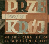 fragment okładki, archiwum, nr 337/1951