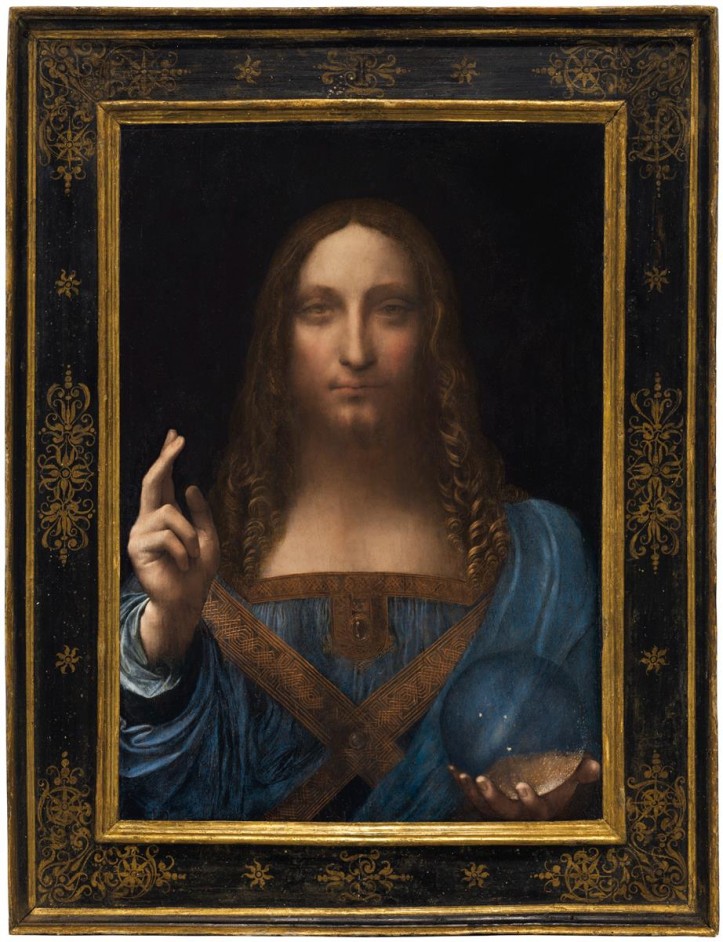 "Zbawiciel świata", Leonardo da Vici, 1506–1513 r. /kolekcja prywatna, WikiArt