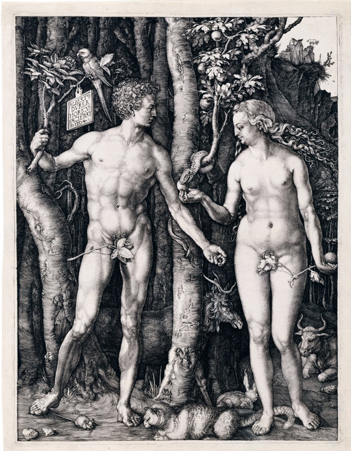 Albrecht Dürer, "Adam i Ewa", 1504 r., Kunsthaus Zurych