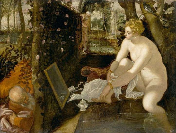 Tintoretto, "Zuzanna i starcy", 1555–1556 r., Kunsthistorisches Museum w Wiedniu