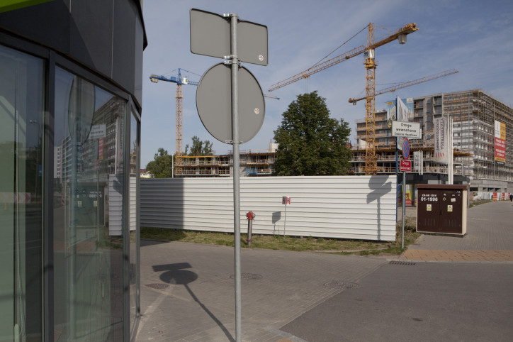 Białystok, ulica Jurowiecka. Miejsce, w którym rozstrzelano 72 uczestników powstania w getcie; zdjęcie: Jędrzej Wojnar 