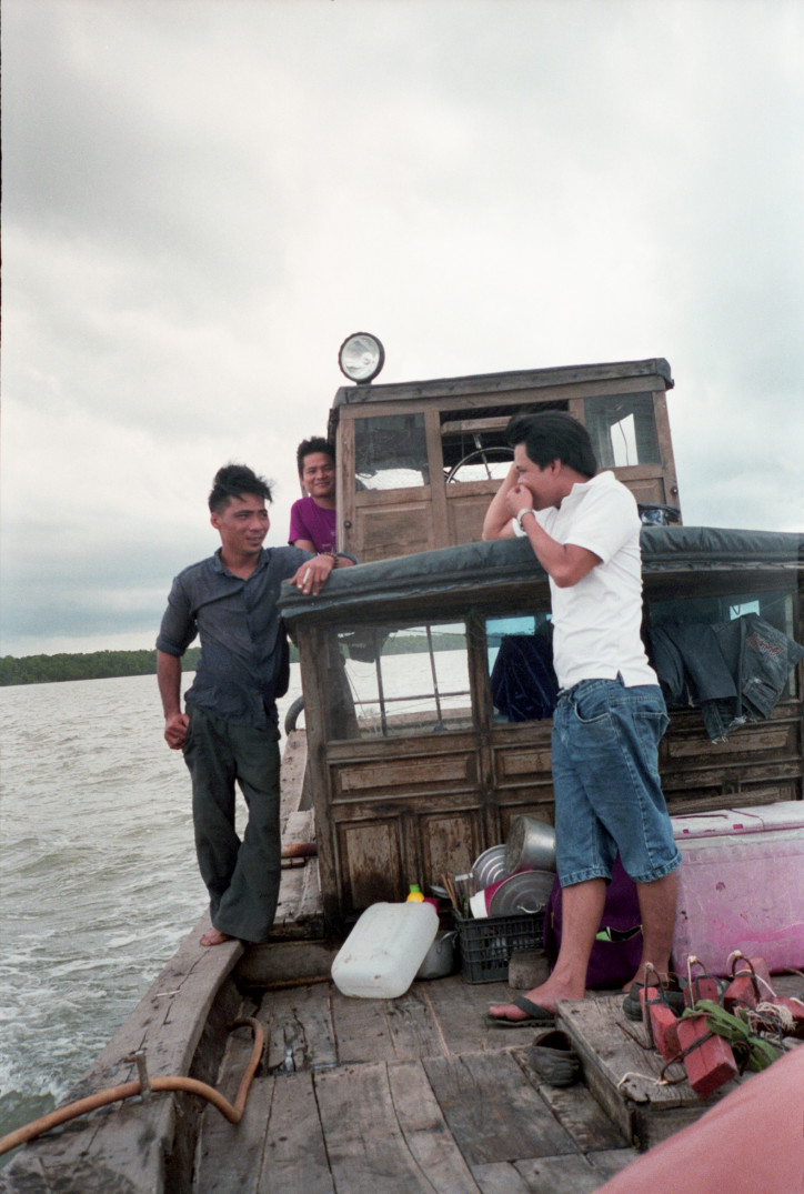 Na rzece Ham Luong. Rybacy narzekają, że z wód delty znikają ryby; zdjęcie: Paulina Wilk
