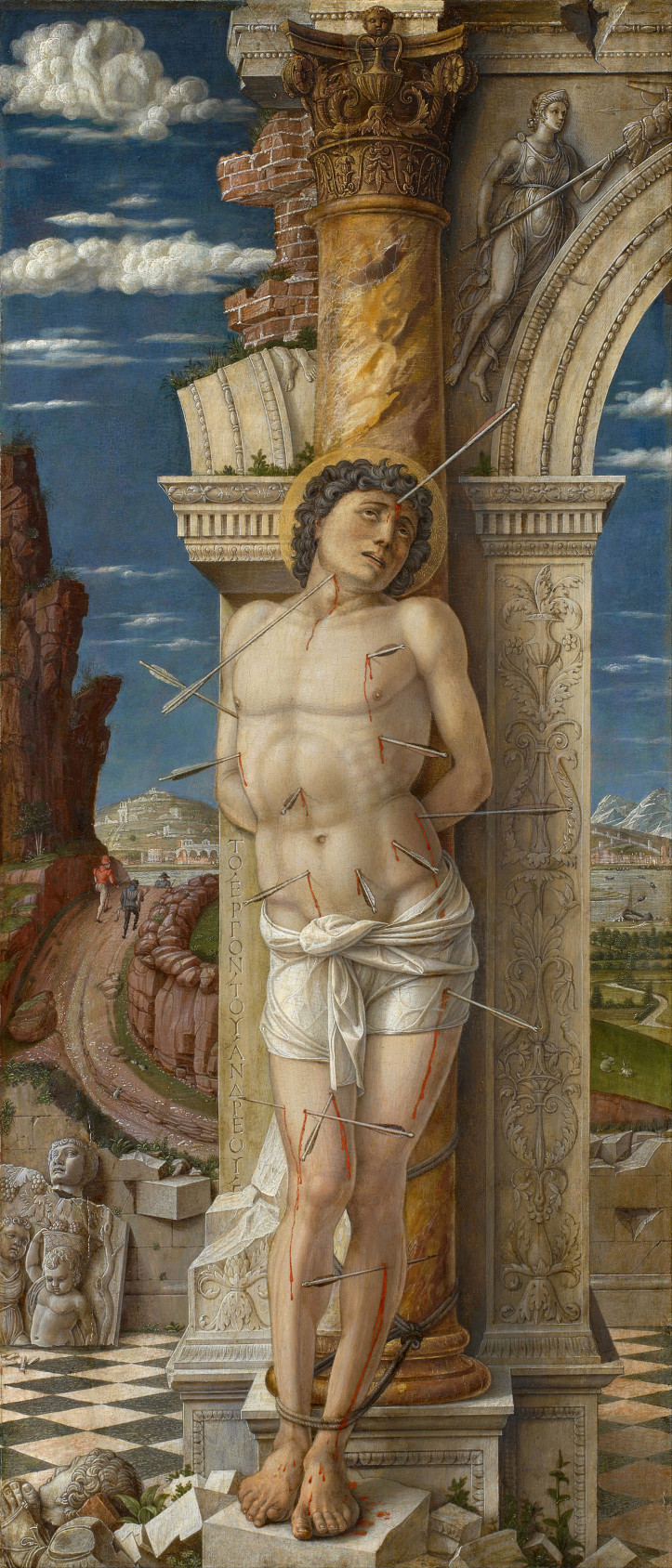 Andrea Mantegna, "Św. Sebastian", 1457–1459, Kunsthistorisches Museum w Wiedniu