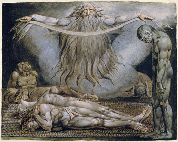 "Dom śmierci", 1795-c.1805, William Blake; źródło: Tate