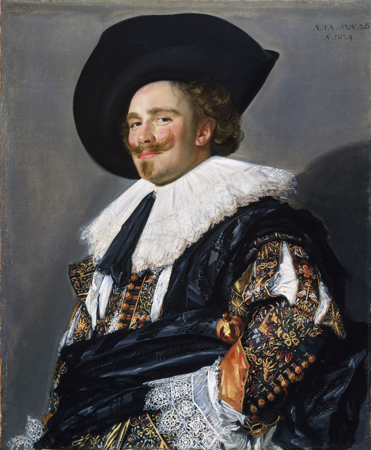 Frans Hals, "Śmiejący się kawaler (portret Tielemana Roostermana)", 1624 r., Wallace Collection w Londynie