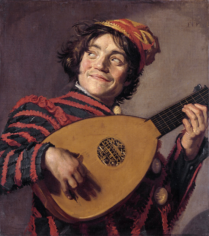 Frans Hals, "Błazen grający na lutni", 1623–1624, Luwr w Paryżu