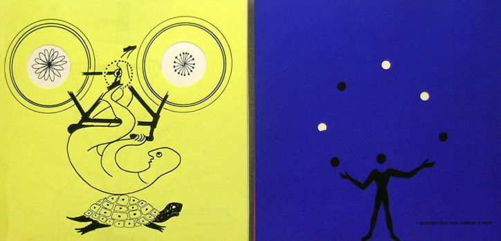 Ilustracje z książki Bruno Munariego "Nella nebbia di Milano", 1968 r.; zdjęcie: kolekcja prywatna, Brescia, Włochy