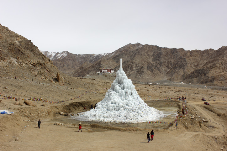 Ice Stupas Project, Lodowa stupa w Ladakh, fot. Sonam Wangchuk (2015/2020)/ mat. MSN