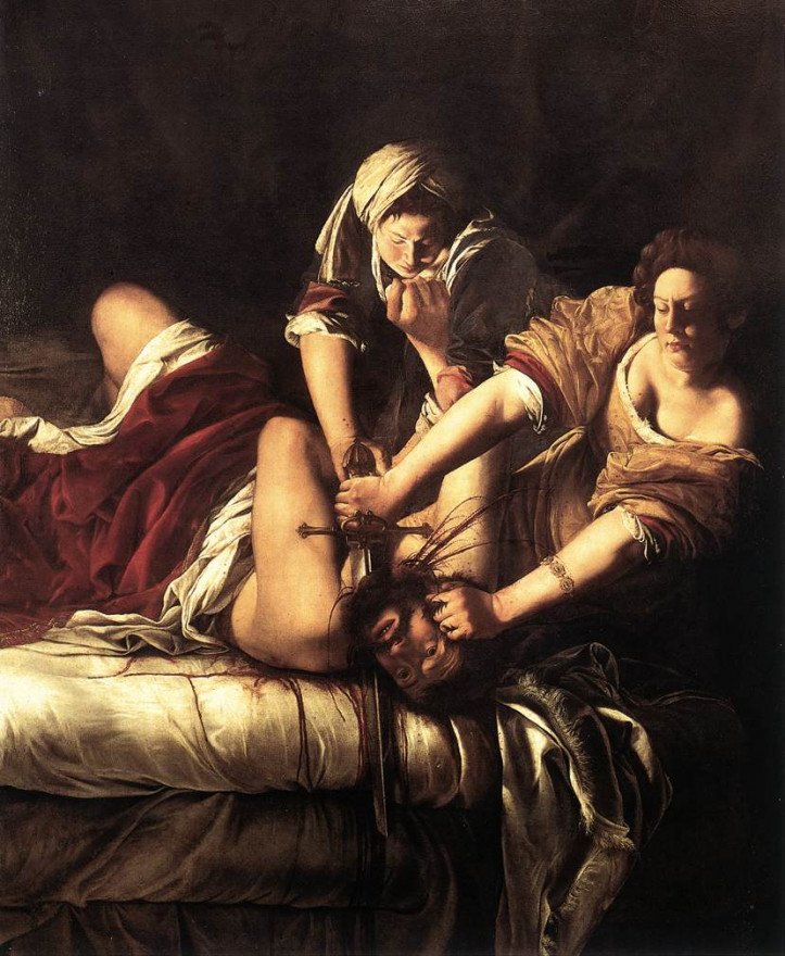 "Judyta zabijająca Holofernesa", 1612 r., Artemisia Gentileschi 
