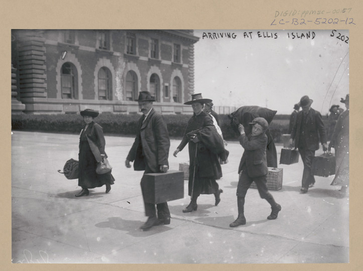 “Arriving at Ellis Island”, 1907, Source: Library of Congress