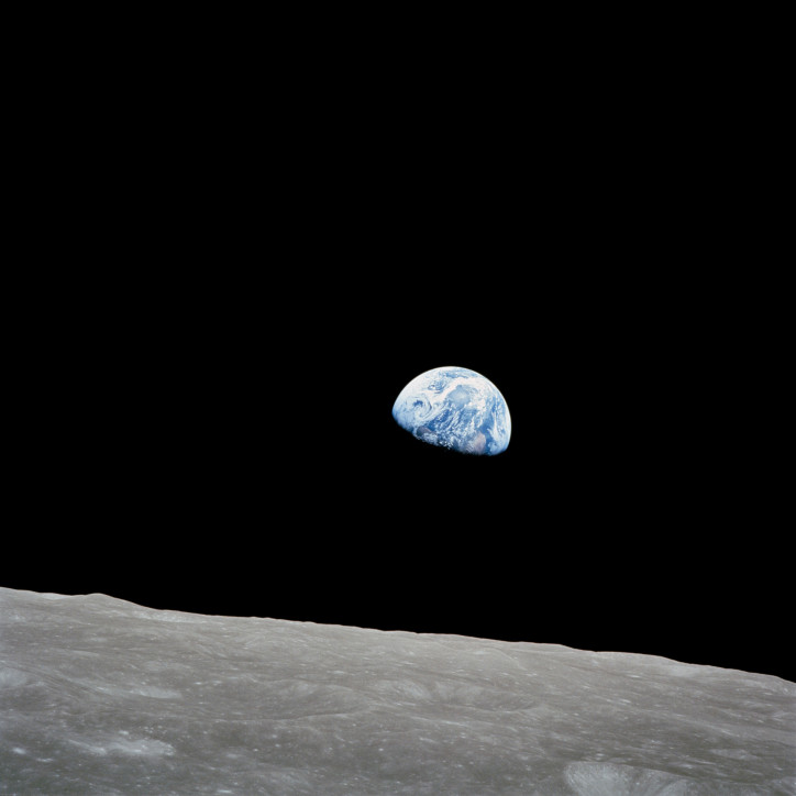 "Wschód Ziemi", zdjęcie: NASA