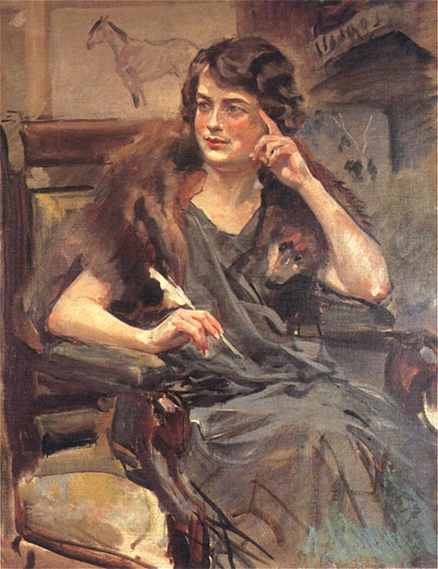 "Magdalena Samozwaniec – portret", Wojciech Kossak, 1923 r.,