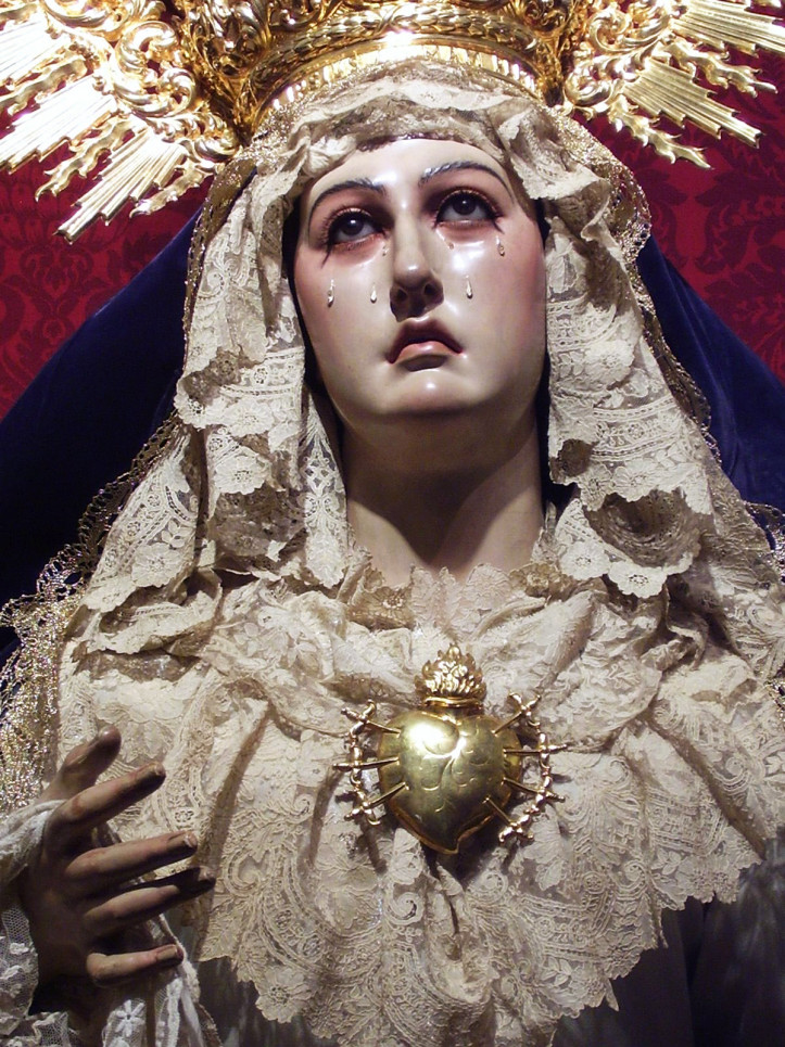 "Matka Boska Bolesna", kaplica Sagrario kościoła parafialnego Santa María del Alcor, El Viso del Alcor, Sewilla, Hiszpania