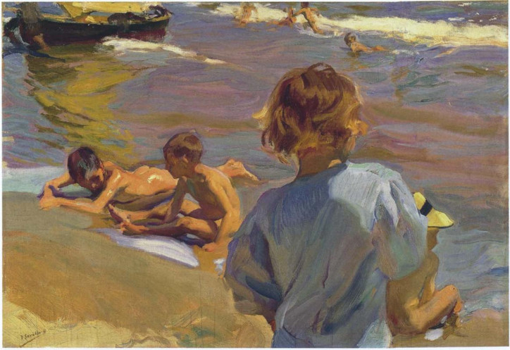 "Dzieci na plaży", Joaquín Sorolla, 1916 r. (domena publiczna)