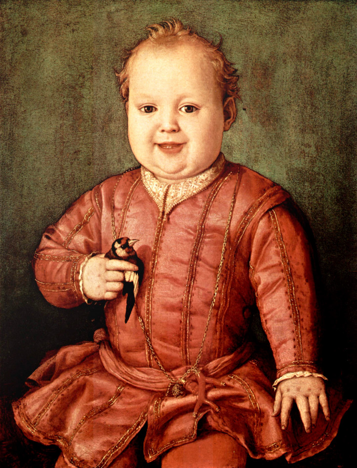 Agnolo Bronzino, "Portret Giovanniego Medyceusza w wieku dziecięcym", 1545 r., Galeria Uffizi