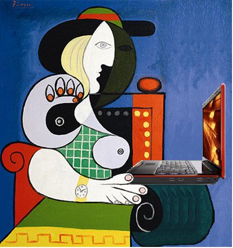 "Seated Woman with Blog", Mike Licht według Picassa, NotionsCapital/Flickr (CC BY 2.0)