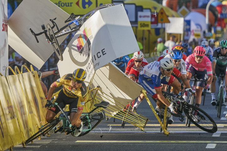 "Tour of Poland Cycling Crash", zdjęcie: Tomasz Markowski, Polska