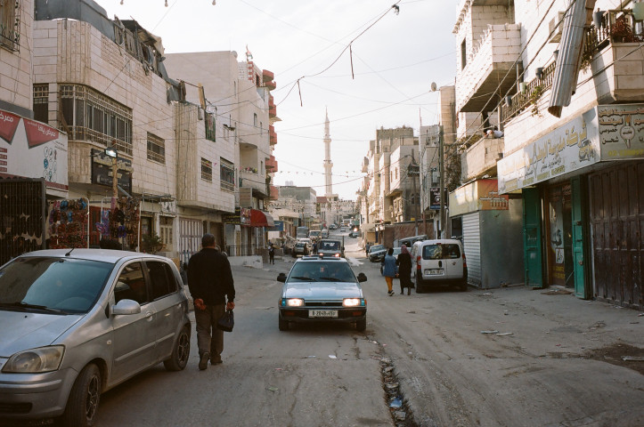 Główna ulica w obozie Fawwar, Palestyna, fot. Kuba Rudziński