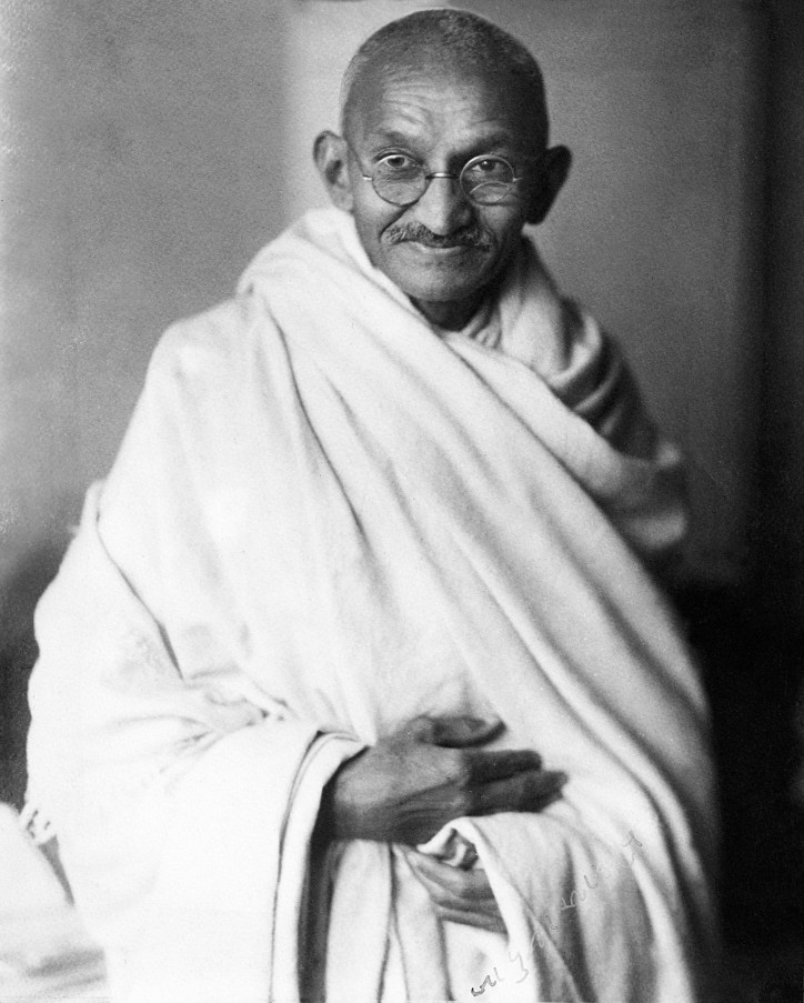 Mahatma Gandhi, 1931 r., Londyn; zdjęcie: domena publiczna
