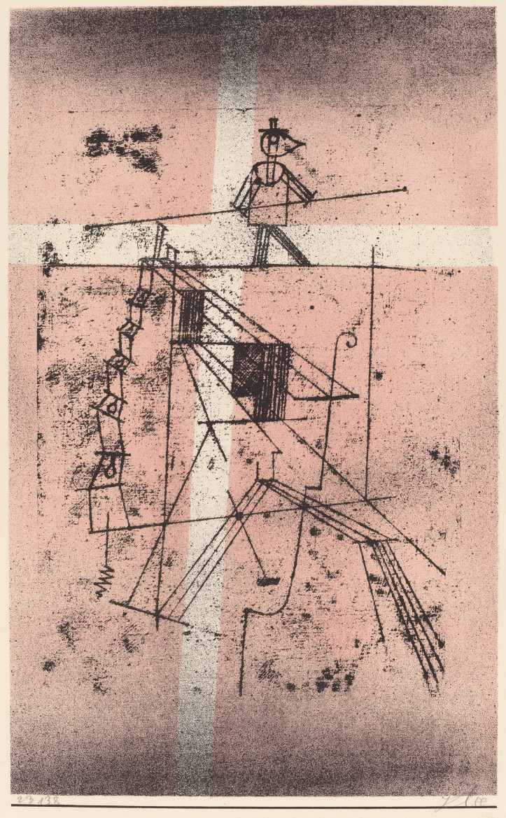 Paul Klee, "Seiltänzer" (Chodzący po linie), 1923 r., National Gallery of Art, Waszyngton