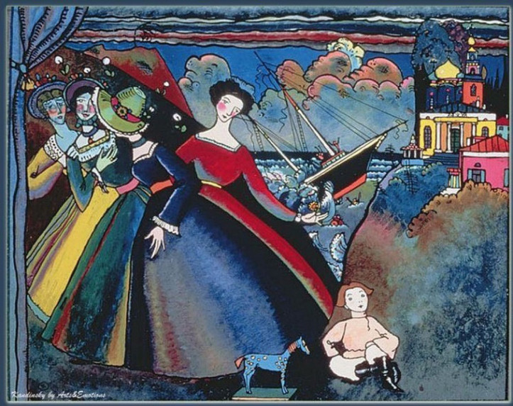 Wassily Kandinsky, "Statek", 1918 r., Galeria Tretiakowska, Moskwa; reprodukcja: domena publiczna