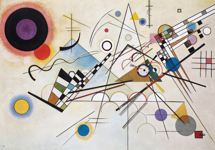 Wassily Kandinsky, "Kompozycja 8", 1923 r., Muzeum Guggenheima, NY; reprodukcja: domena publiczna