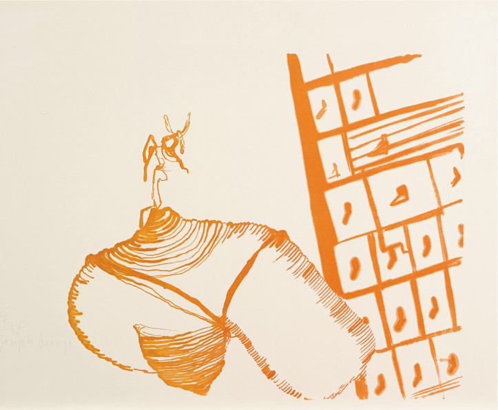 "Bez tytułu (z życia pszczół)", z portfolio "Spur I", Joseph Beuys, 1974 r.; zdjęcie: © VG Bild-Kunst, Bonn 2022