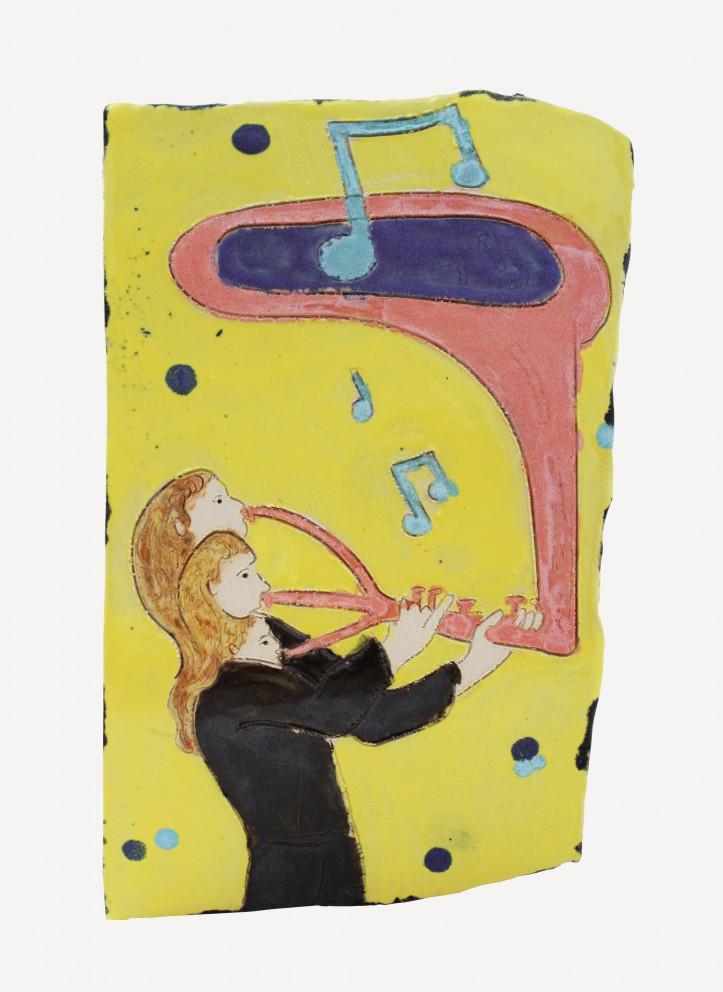 Kevin McNamee-Tweed, "94", 2018 r., ceramika szkliwiona, 25,4 ×1 7,8 cm; zdjęcie: Wild Don Lewis, dzięki uprzejmości Steve Turner Gallery Los Angeles