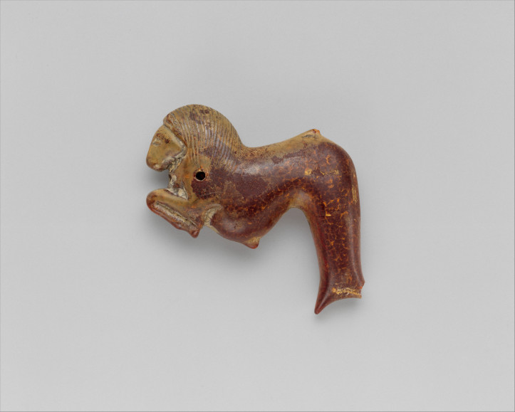 Wisiorek etruski – Hippokamp, V w. p.n.e., zdjęcie: MET/domena publiczna