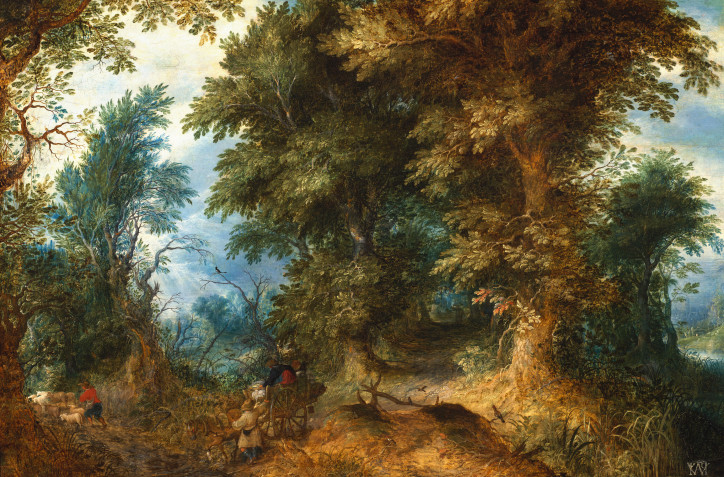 Abraham Govaerts, "Pejzaż leśny", ok. 1619 r., Muzeum Narodowe w Warszawie, zdjęcie: domena publiczna