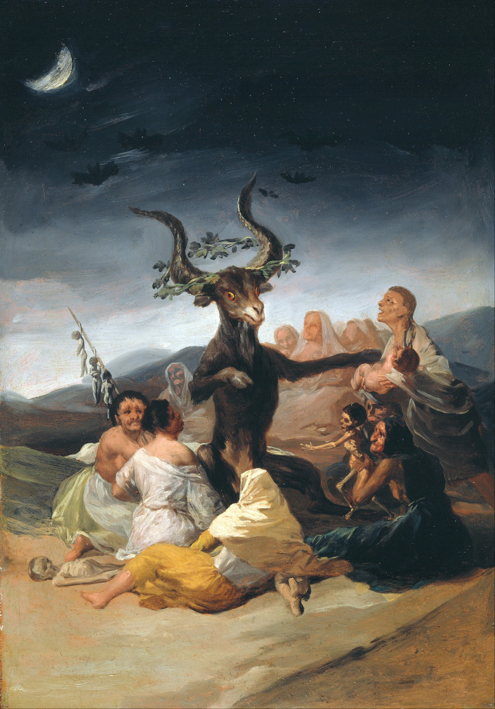 Francisco Goya, “Witches’ Sabbath,” oil on canvas, 1798 (public domain)